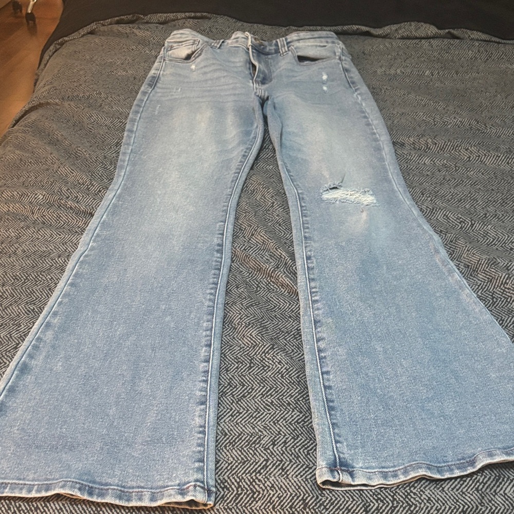 BCBGeneration Light Blue Wide Leg Jeans